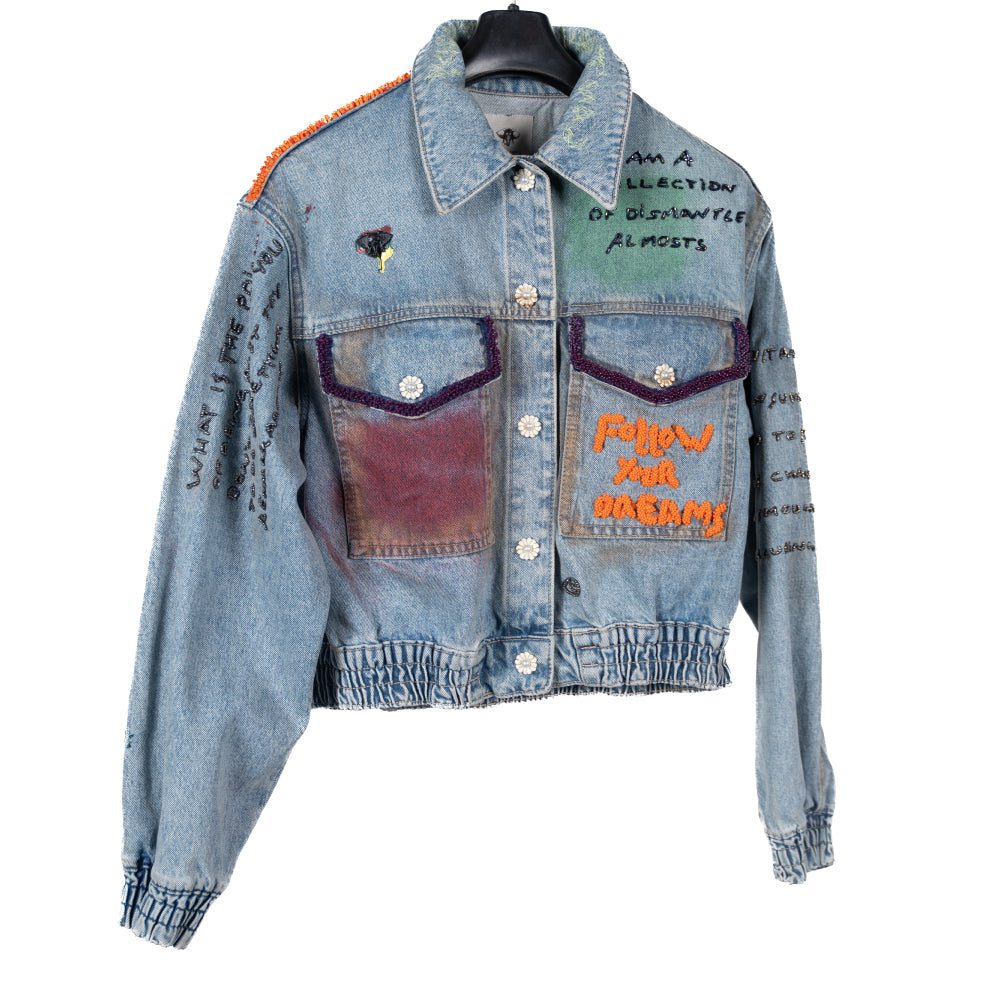 Dreams Gallore Crop Denim Jacket