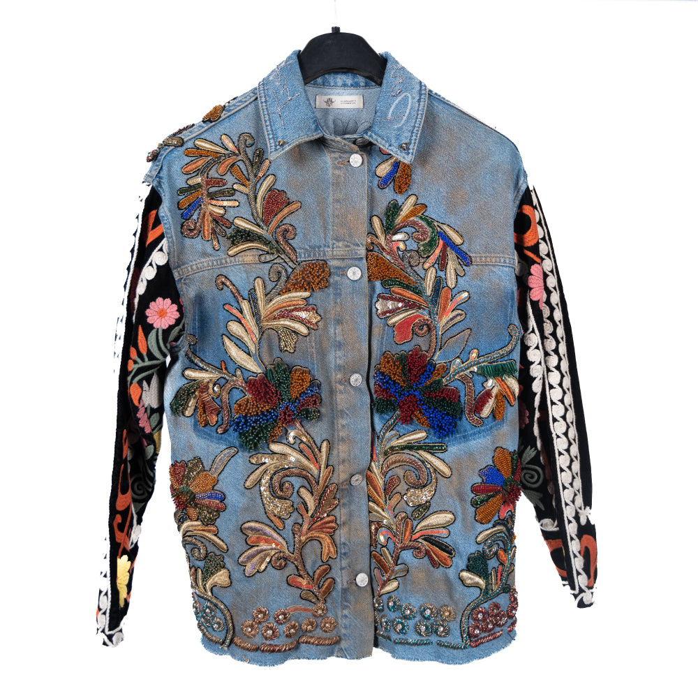 Flora Explosion Denim Jacket