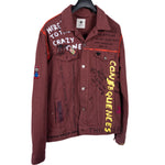 Moveover Maroon Denim Jacket