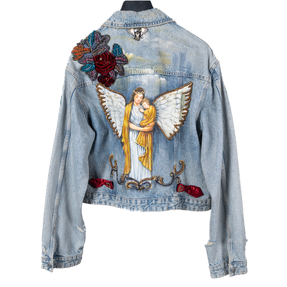 Wings of Faith Denim Jacket